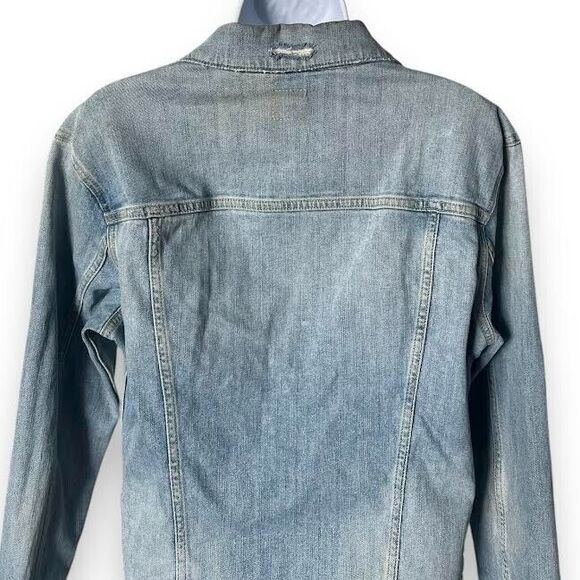 JOE'S Jean Jacket Women's Sz S Blue Cutoff Boyfriend Button Up Country W… - Picture 10 of 16